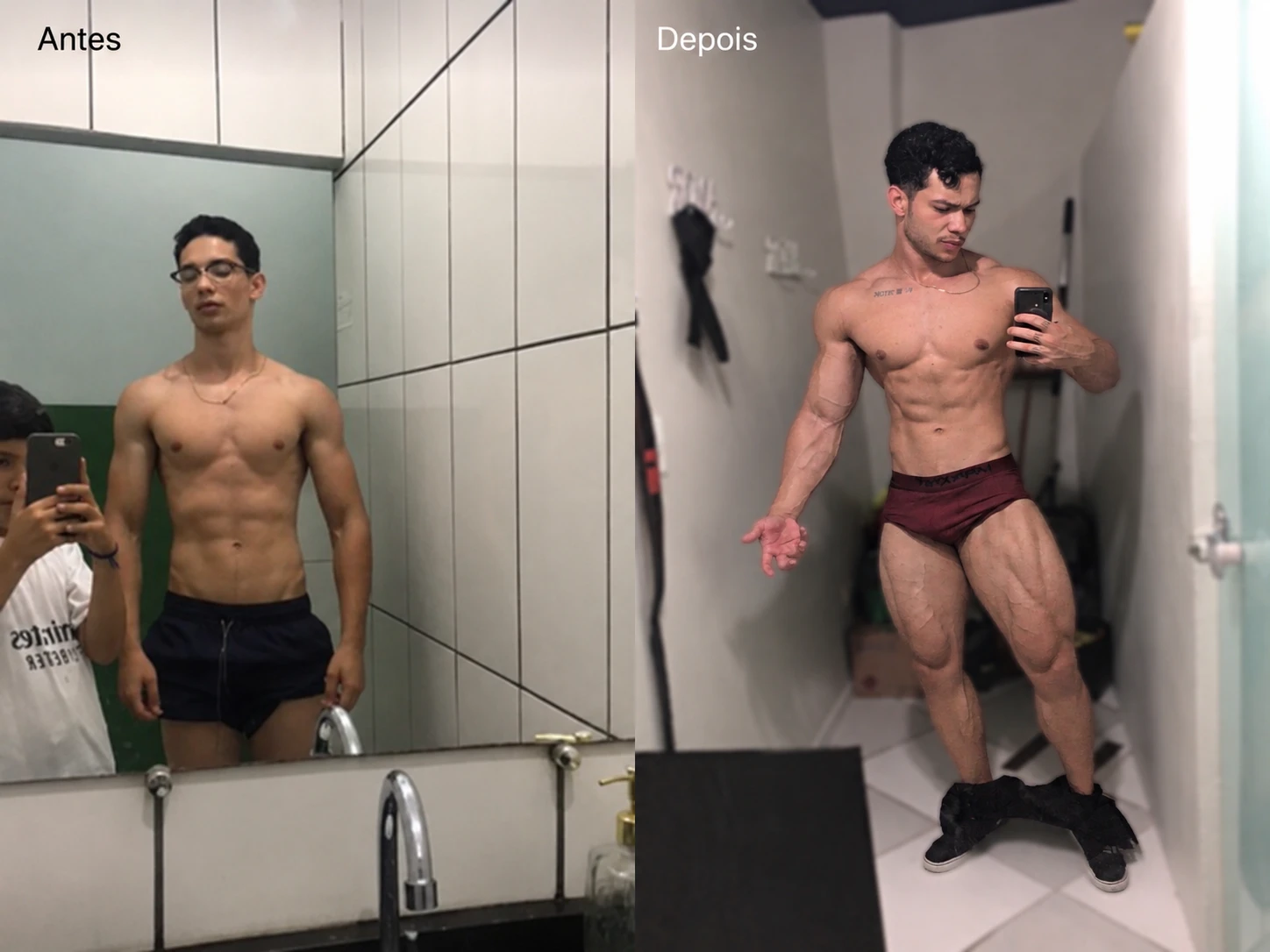 Resultado antes e depois